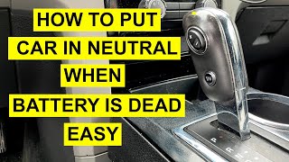 How To Put Your Car In Neutral With Dead Battery, Without Key, Without Starting