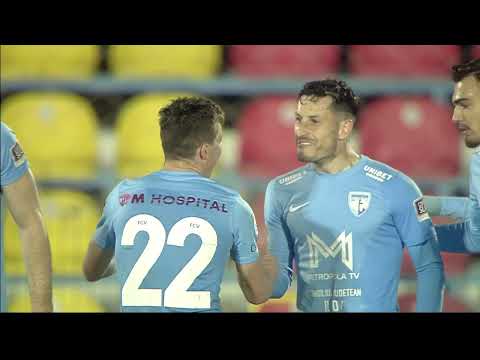 REZUMAT Cupa României: FC Voluntari - FC Argeş 2-0. Fotbal pe apă