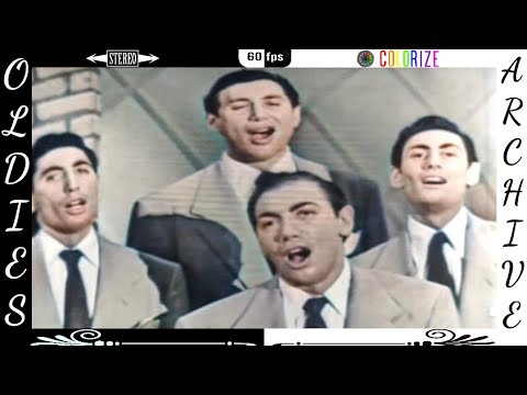 The Ames Brothers - Sentimental Me (Live TV Show, 1949) [Colorize + Stereo Mix + 60fps]