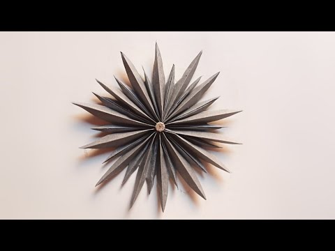 DIY 3d snowflake making tutorial / how to make snowflakes using paper / star making with paper