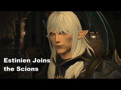 Final Fantasy XIV - Estinien Joins the Scions Cutscene!