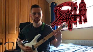 Death &quot;Zombie Ritual&quot; Guitar Cover (one take) - Tab in description!