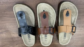 Men leather slipper -tt