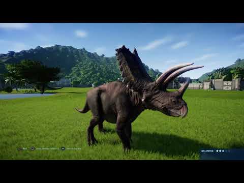 Jurassic World Evolution: Acrocanthosaurus vs Pentaceratops (Base Genome)