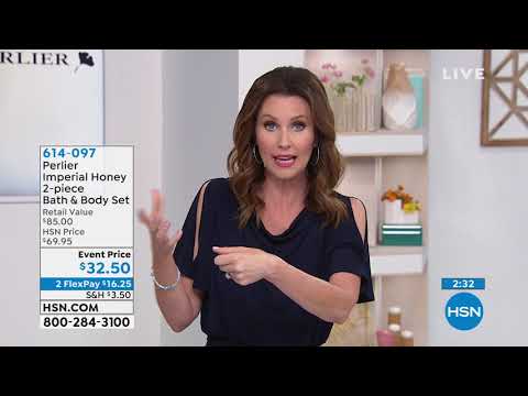 Perlier Imperial Honey 2piece Bath and Body Set