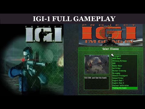 IGI 1 FULL Game Walkthrough All Missions || IGI all missions in one video