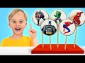 Kids Pretend Play With Superhero Cookies