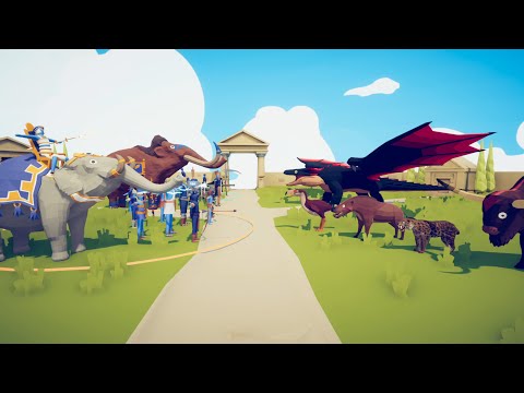 NEW 🐲 ANIMAL KINGDOM VS  EVERY FACTION - 😼 Totally Accurate Battle Simulator TABS