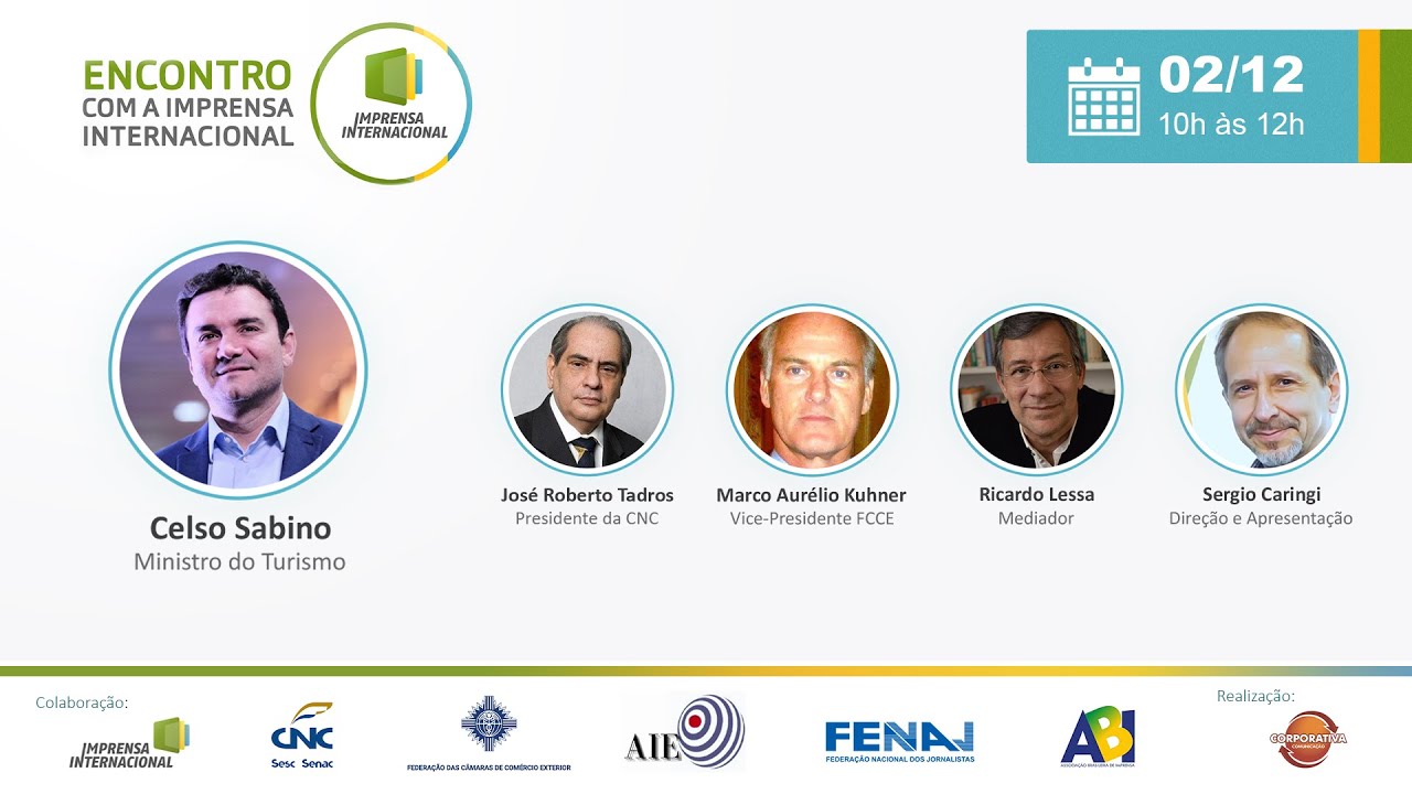 Turismo: desafios e oportunidades/ 10H ÁS 12H (Horário de Brasília)