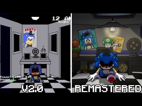 FNaS V2.0 vs Remastered The Opening Week - All Jumpscare Comparison