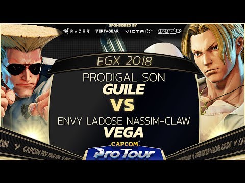 Prodigal Son (Guile) vs Envy | Ladose | Nassim-Claw (Vega) - EGX 2018 Day 1 Pools - CPT 2018