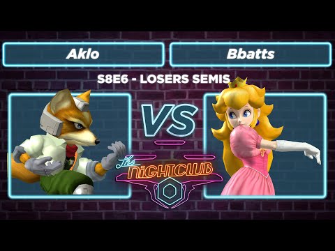 The Nightclub S8E6 - Bbatts vs Aklo - Losers Semis SSBM