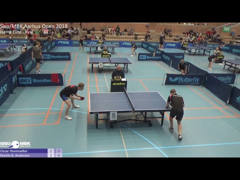 Live fra Sisu/MBK Aarhus Open 2018 - Herre Elite: Oscar Hovmøller vs. Martin B. Andersen
