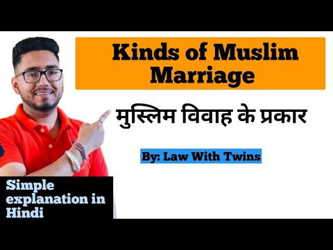 Kinds of marriage under Muslim Law | valid marriage | void marriage | irregular marriage | 