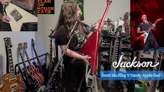 Video thumbnail for Jackson X-series Scott Ian King V Candy Apple Red Anthrax by ClanOfHouseCats