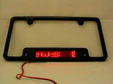 Roadmaster RLPF100 - Scrolling Digital License Plate Frame