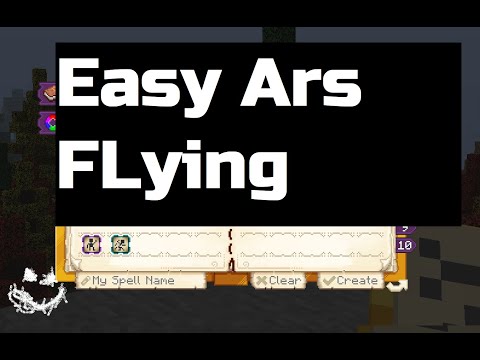 Smiling Minecraft Academy - How to use an Early-Game Ars spell to Fly