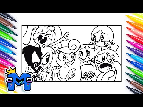 Coloring Rainbow Friends Vs Poppy Playtime/Huggy Wuggy/RetroVision - Puzzle [NCS Release]