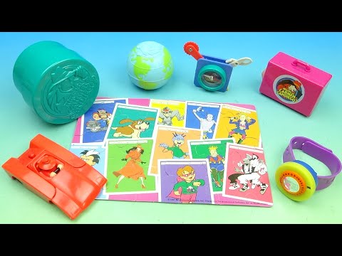 1997 KFC WHERE IS CARMEN SANDIEGO? set of 6 VIDEO GAME COLLECTIBLES VIDEO REVIEW