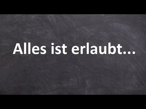 Kurzpredigt: Alles ist erlaubt...