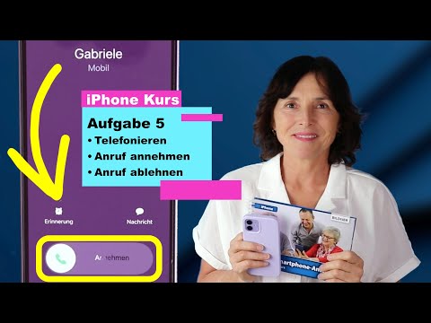 Aufgabe 5 : Telefonieren mit dem iPhone. Das ist der Kurs für Seniorinnen und Senioren.