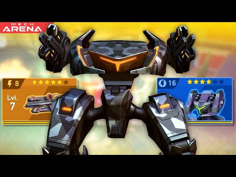 Disc Launcher 8 on Stalker 😍| Pure Burst Damage! | Mech Arena