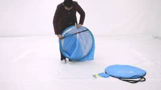 pop up large beach tent how to fold it and pop up