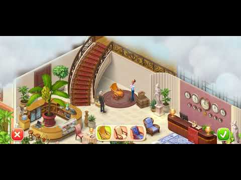 homescapes level 12201 tropical hotel reception area renovation😊