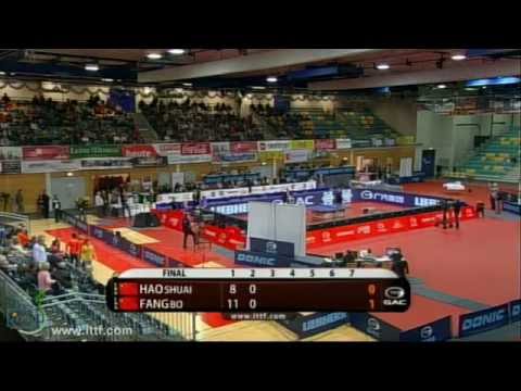 2013 ITTF Austrian Open Wels Man Finals:HAO S. (CHN) vs FANG B. (CHN)