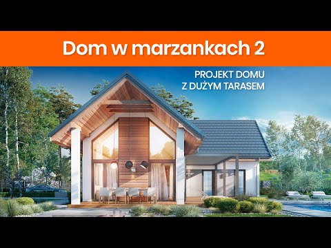 Dom w marzankach 2 – Dom z dużym tarasem I ARCHON+ Projekty Domów