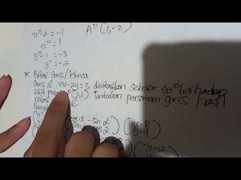 Transformasi Geometri Bagian 3 - Rotasi (Putaran) Matematika Wajib Kelas 11