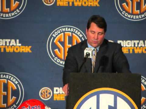 Florida Coach WIll Muschamp at SEC Media Days