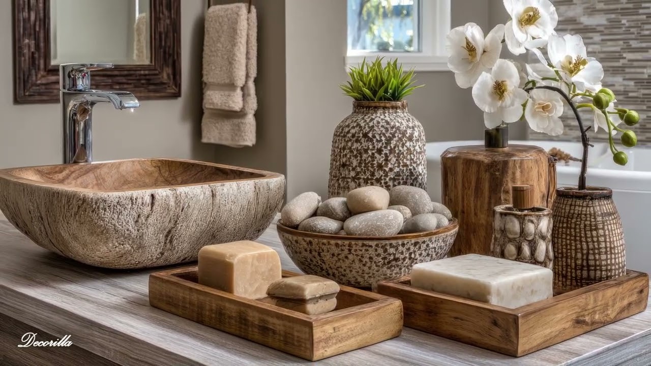 Title: Simple Farmhouse Bathroom Glow-Up | Warm & Timeless