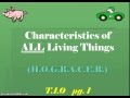 Characteristics of Life (Theme 1 Topic 0 pg1) 