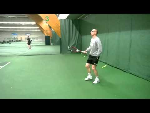 Tennis - The modern one handed backhand training