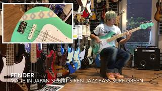 Video thumbnail for Fender Made in Japan SILENT SIREN Jazz Bass Surf Green by 三木楽器 / MIKIGAKKI 公式チャンネル