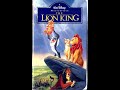 Opening To The Lion King 1995 VHS