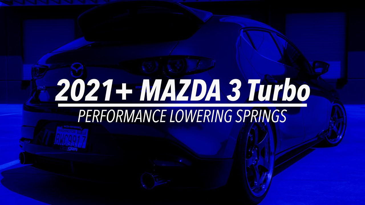 Mazda 3 turbo lowering springs information video
