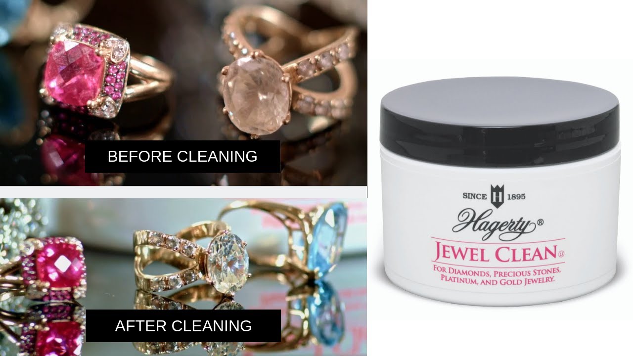 Eco-Friendly Gold Jewelry Cleaner. Compact Size Jar with Dip Basket and Brush. Video Thumbnail