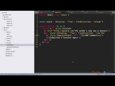 Build Reddit Like Messaging Board with React Firebase Inline styling | packtpub com