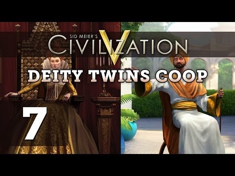 Civilization 5 Deity Twins Co-op - Part 7 (England / Arabia)
