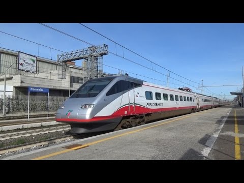 Il VELOCISSIMO TRANSITO a POMEZIA del ETR 470.01 ibrido CISALPINO/FRECCIABIANCA!!