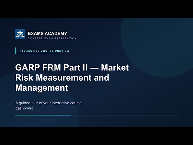 Preview of GARP FRM Part II — Market Risk Measurement and Management (Book 1)
