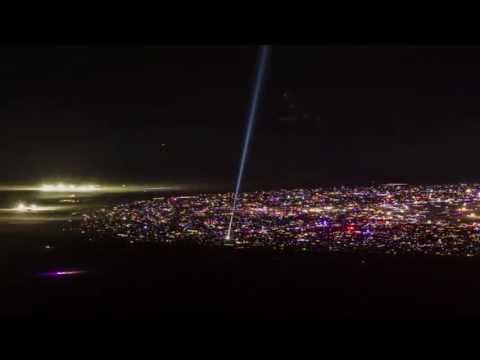 Burning Man 2013 Time-Lapse: Seen Miles Away From A Mountain Top