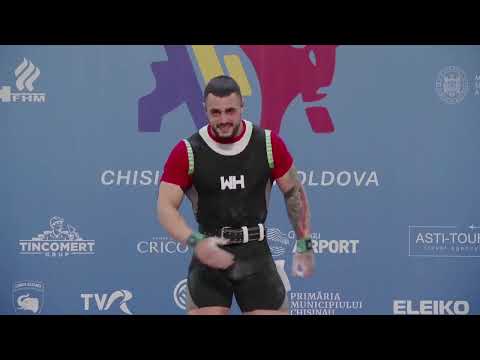 Karlos Nasar European weightlifting champion Kishinev, 2025, 96 kg