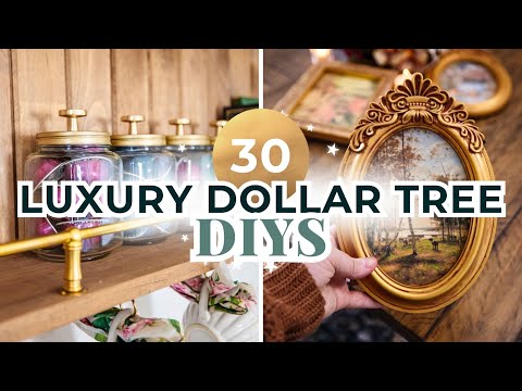 30 DIY Luxury Home Decor Dollar Tree Dupes