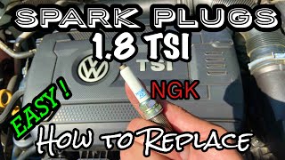 VW PASSAT 1.8 TSI-HOW TO CHANGE SPARK PLUGS Passat/Jetta/Golf/Beetle #passat #sparkplug #volkswagen