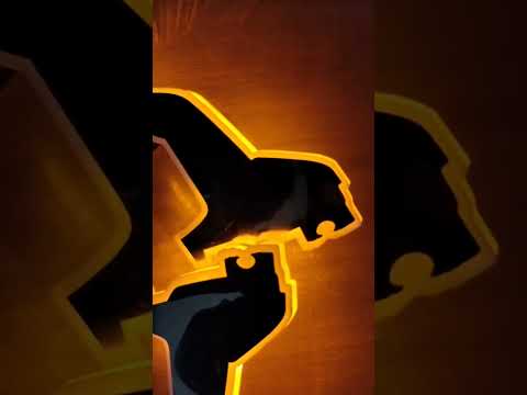 LED логотип лев для грузовика MAN хром с белой подсветкой - фото 1 - id-p1904634781