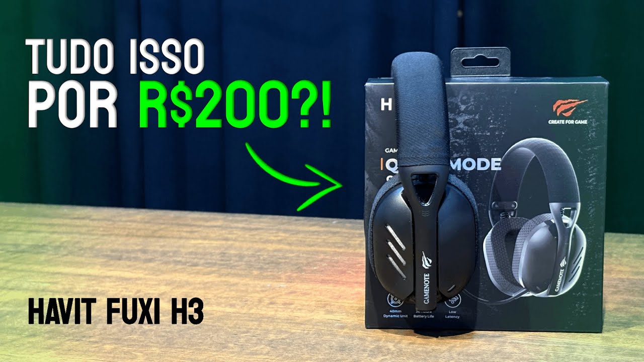 MELHOR HEADSET ATÉ R$200 - MINHA EXPERIÊNCIA APÓS 3 MESES - REVIEW DO HAVIT FUXI H3