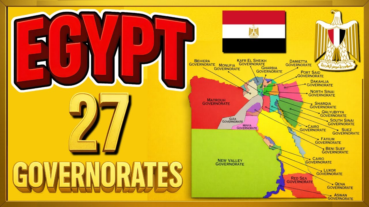 Egypt Map Explained 🇪🇬 | 27 Governorates of Egypt